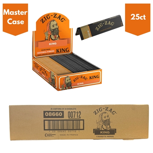 Zig Zag French Rolling Papers King Size  -Master Case (25 Cartons)