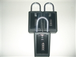 3 Lock Boxes Realtor Real Estate Key 4 number digit dials door lockboxes handle