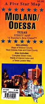 Midland and Odessa, Texas by Five Star Maps, Inc. [no longer available]