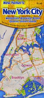 New York City, Five-Borough Map, laminated by Opus Publishing [no longer available]