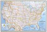 United States Classic Wall Map (43.5 x 30.5 inches) (Tubed) by National Geographic Maps [no longer available]