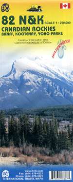 Canadian Rockies Hiking Map by International Travel Maps [no longer available]