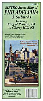 Philadelphia and Suburbs, Pennsylvania by Franklin Maps [no longer available]