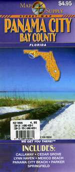 Panama City and Bay County, Florida by Map Supply, Inc. [no longer available]