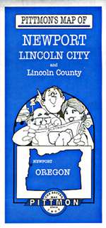 Newport, Lincoln City and Lincoln County, Oregon by Pittmon Map Company [no longer available]