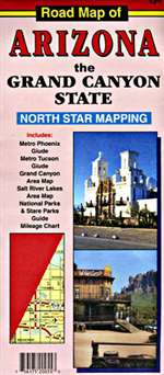 Road Map of Arizona: the Grand Canyon State by North Star Mapping [no longer available]