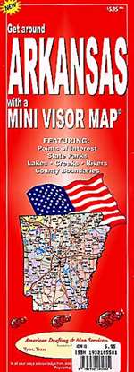 Arkansas, Mini Visor Map by American Drafting & Maps [no longer available]