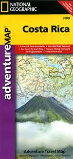 Costa Rica Adventure Map 3100 by National Geographic Maps [no longer available]