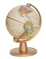 Antique Mini Globe, HemaSphere, 4 inch by Hema Maps [no longer available]