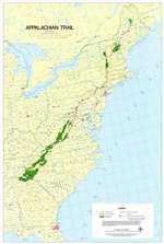 Appalachian Trail Poster Map, Large by Appalachian Trail Conference