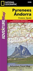 Pyrenees and Andorra Adventure Map 3308 by National Geographic Maps [no longer available]