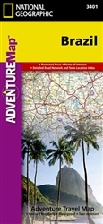 Brazil Adventure Map 3401 by National Geographic Maps [no longer available]
