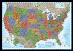 United States Decorator Wall Map (43.5 x 30.5 inches) by National Geographic Maps [no longer available]