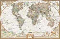 World Executive Wall Map (46 x 30.5 inches) by National Geographic Maps [no longer available]