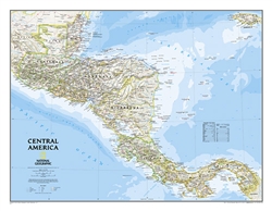 Central America Classic Wall Map (28.75 x 22.25 inches) by National Geographic Maps [no longer available]
