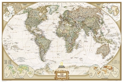 World Executive Poster Size Wall Map (36 x 24 inches) by National Geographic Maps [no longer available]