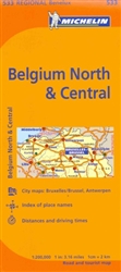 Brussels, North and Central Belgium (533) by Michelin Maps and Guides [no longer available]