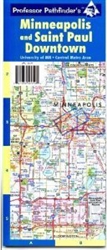 Minneapolis and Saint Paul, Minnesota, Downtown Area Maps by Hedberg Maps [no longer available]