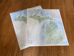 Landforms of Michigan No White Border