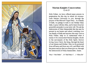 Marian Knights Consecration
