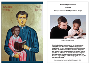 Jonathan Daniels Holy Cards