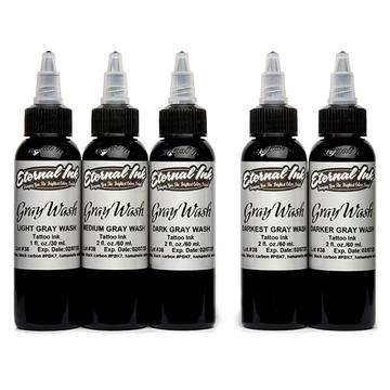 Eternal Ink - Gray Wash Set - 5 Shades - 4oz