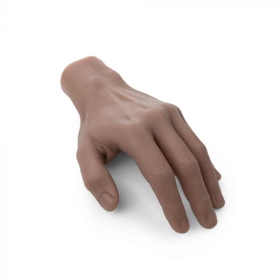 A Pound of Flesh Silicone Synthetic Hand with Wrist â€” Fitzpatrick Tone 4 â€” (Right or Left)