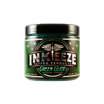 INK-EEZE Green Glide Tattoo Ointment 16oz