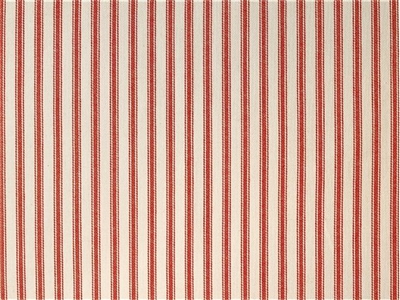 Woven ticking red