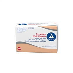 Syringe- Non-Safety with Needle 3cc Luer Lock-25G 5/8" Box of 100