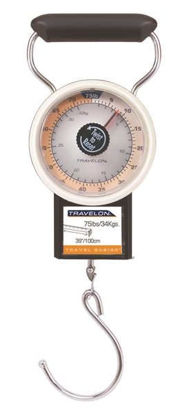 Travelon&reg; Stop & Lock Luggage Scale  w/Tape Measure