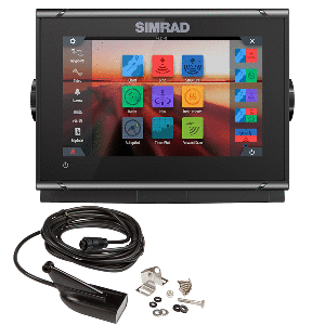 Simrad GO7 XSR Chartplotter/Fishfinder with HDI Transom Mount Transducer & C-MAP Discover Chart