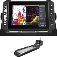 Lowrance Elite FS 7 Chartplotter/Fishfinder with Active Imaging 3-in-1 Transom Mount Transducer