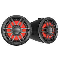 Fusion XS Series - 6.5" Marine Wake Tower Speakers with RGB - Grey
