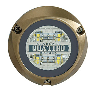 Lumitec SeaBlaze Quattro LED Underwater Light - Dual Color - White/Blue, 2000 Lumens