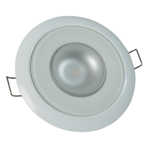 Lumitec Mirage - Flush Mount Down Light - Glass Finish/White Bezel - Warm White Dimming 113129