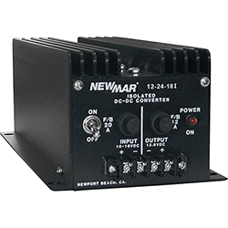 Newmar 12-24-18i Isolated Series DC Converter, 12V To 24V DC, 18Amp Peak