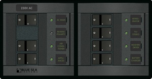 Blue Sea AC 230V Rocker Circuit Breaker 360 Panel Main & 6 Positions