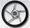 Uflex 5 Spoke Non-magnetic Stainless Steel Steering Wheel Polyurethane Grip 13.8" DIA, V01