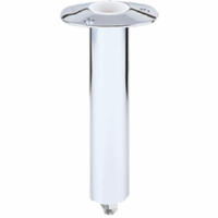 Lee's 0 Deg Stainless Steel Swivel Base Flush Mount Rod Holder - Medium - 2" O.D. X 6.5" Tube for Small Bent Butts