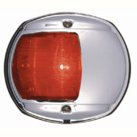 Perko LED Side Light 12V Red with Chrome Plated Brass 0170MP0DP3