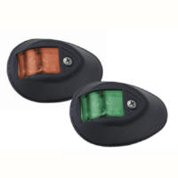 Perko LED Sidelights 12V Red / Green with Black Housing 0602DP1BLK