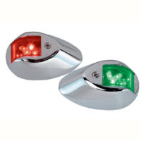 Perko LED Side Lights 24V Red / Green with Chrome Housing 0602DP2CHR