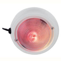 Perko Dome Light with Red And White Bulbs 1263DP1WHT