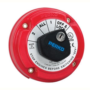 Perko 8503DP Medium Duty Battery Selector Switch with Alternator Field Disconnect without Key Lock 8504DP