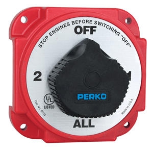 Perko Heavy Duty Battery Selector Switch with Alternator Field Disconnect 8603DP