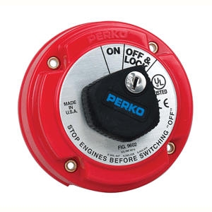 Perko Medium Duty Main Battery Switch with Key Lock 9602DP