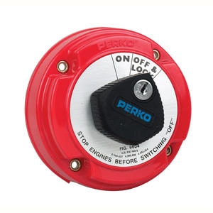 Perko Medium Duty Main Battery Switch with Key Lock 9604DP