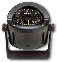 Ritchie HB-741 Helmsman Compass, Bracket Mount, Black