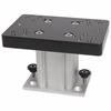 Cannon Aluminum Fixed Base Downrigger Pedestal, 4" 1904030